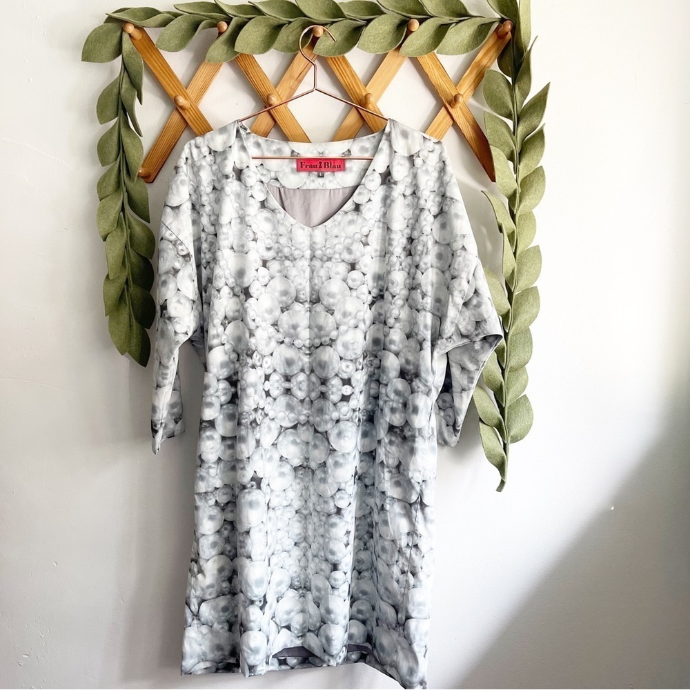Frau Blau Silk Pearl Print Dress